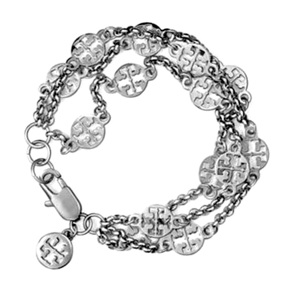 Tory Burch Jewelry Tory Burch Triple Strand Logo Bracelet Poshmark